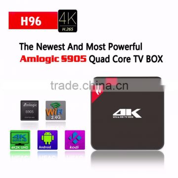 2016 latest model Amlogic S905 2G 16G Android 5.1 TV Box H96