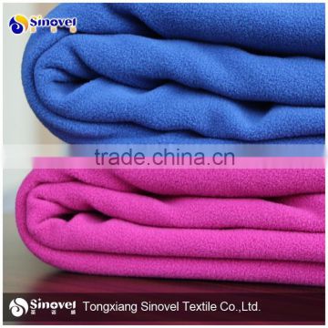 100%Polyester Super Soft Polar Fleece Fabric/ Elastic Blanket Fabric/Tracksuit Fabric