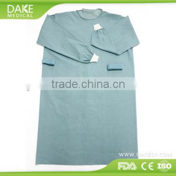 High-quality disposable Spunlace surgical gown alcohol/blood/oil/water repellency treatment