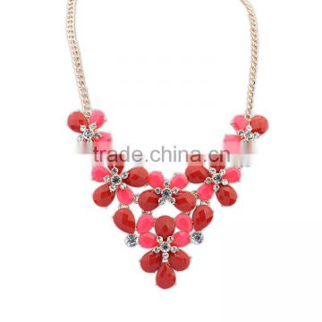 Wholesale handmade statement necklace,2014 fashion germanium statement necklace jewelry(AM-A1-021)