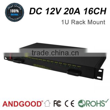 1u 19" rackmounted 12v power supply with high quality cost effective security solution