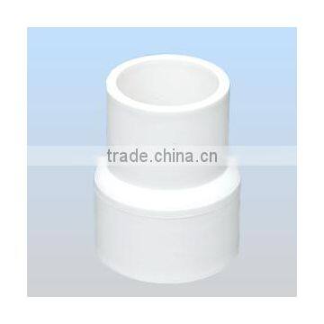 PVC water pipe fitting white Reducing Coupling