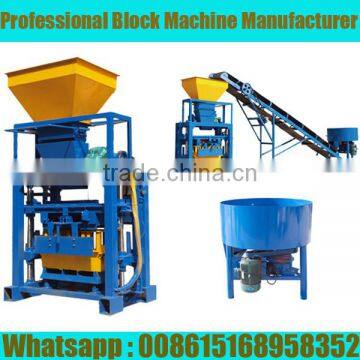 2017 New QT40-1 manual thin brick making machine in Ghana