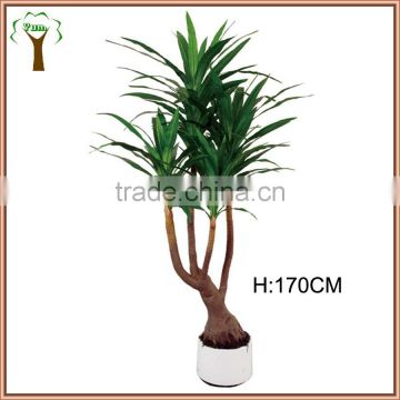 green artificial yucca elephantipes tree for indoor decoration
