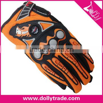 Orange color Winter Outdoor Men Cheap Sports Gloves For Racing