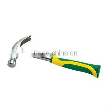 MIRROR POLISHED CLAW HAMMER WITH TWO COLORS STEEL HANDLE
