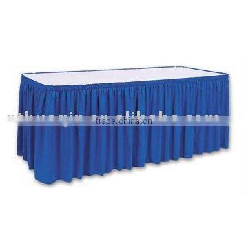 party deco polyester scuba table skirting banquet polyester jersey table skirt