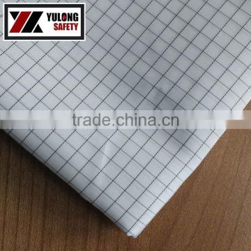 Wholesale EN1149-3 certificate electrically conductive woven twill soft poly cotton anti-static fabric for man suit