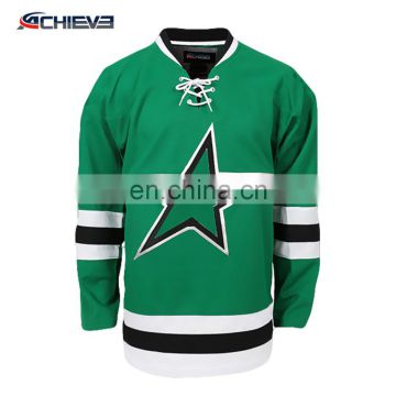 Wholesales design custom sublimation hockey jersey/OEM polyester youth ice hockey jersey in china