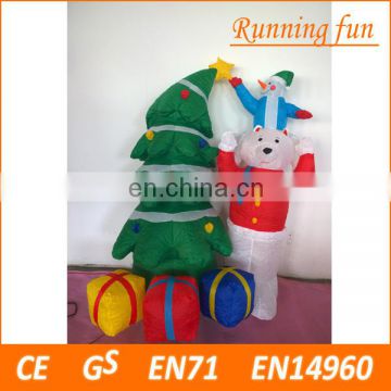 Merry Christmas tree decoration, led lighr inflatable sonwman