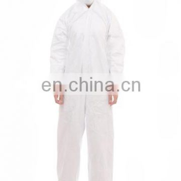 Disposable PP SMS SMMS microporous protective coverall with hood & zipper