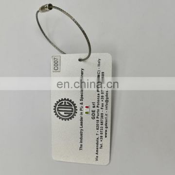 custom aluminum engraved metal company logo bag tags