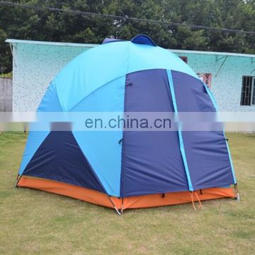 Double Layers and Fiberglass Pole Material high quality waterproof big family camping outdoor tent