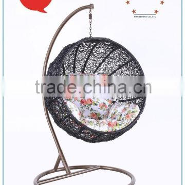 Egg outdoor furniture rattan swing rattan hanging chair PRC14845