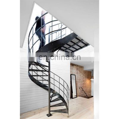 Small type space saving small spiral staircases for attic loft usage