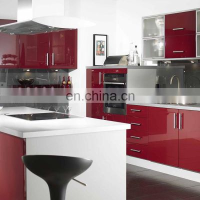 High gloss kitchen pantry cupboard cabinet accessories
