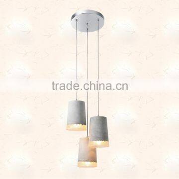 HR-88782015New arrival concrete light gesso cement cement pendant lamp ceiling lighting