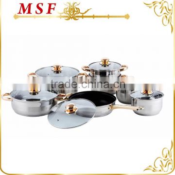 stainless steel parini cookware golden handle