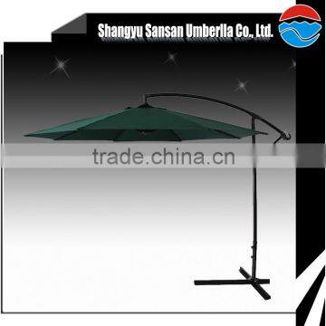 300CM*8K green steel oval tube hanging patio umbrella