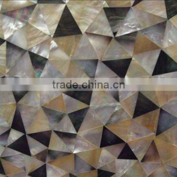 Mixed triangle sea mother of pearl tile for interior wall