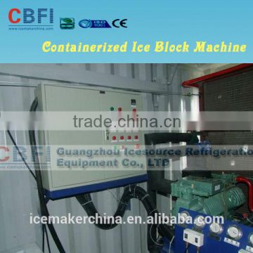 10 tons capacity Large Container block ice machine for Africa