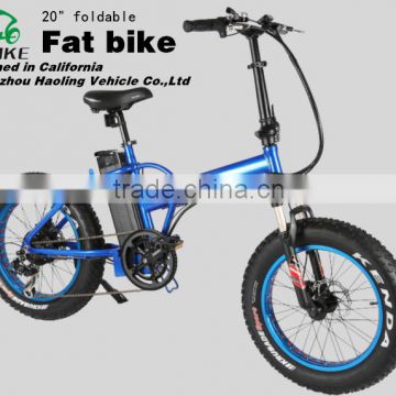 20" foldable Fat electric bike