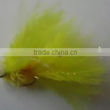 Fritz yellow booby (Streamer trout Fly)