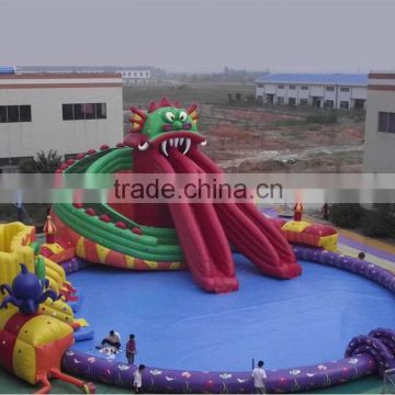 QH-WP-7-fantasy large scale giant inflatable water parks_dragon_pool_and_slide