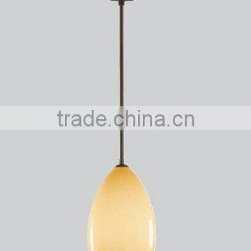 UL & CUL Listed Amber Glass Pendant Light in Oil Rubbed Bronze