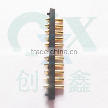 female gender connector 11pin connector brass pogo pin connector