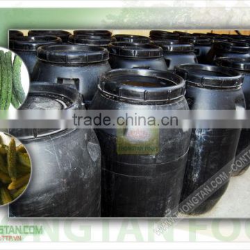 Vietnam Whole salted gherkins / soft / 2013 crop / in drum, wooden