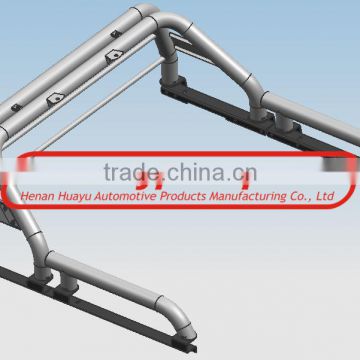 High quality Stainless Steel Roll Bar With handle and lamp panel for AMAROK