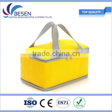 600D polyester insulated ice bag for 6cans