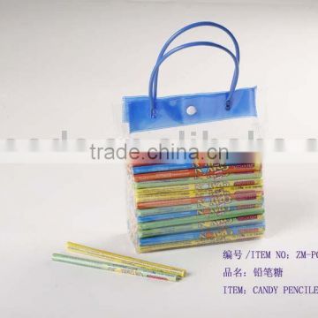 choldren's promotional gift pressed Candy Pencil