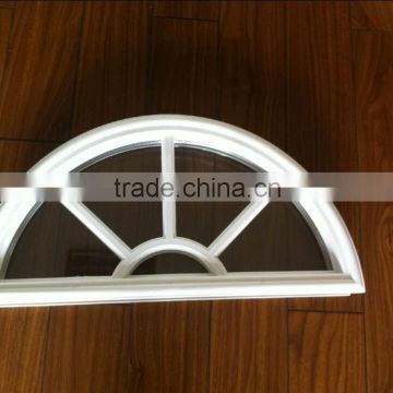 insulated glass unit in halfmoon shape for doors