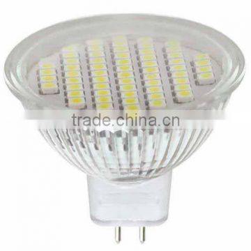 DC12v MR16 3w 60smd3528 led spotlight led glass bulb