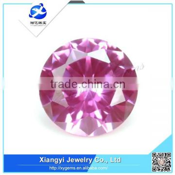 China alibaba gemstones industrial round brilliant cut red corundum gemstone
