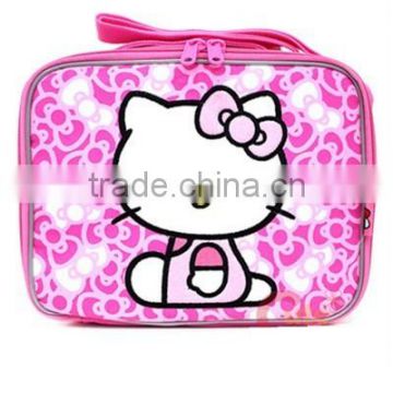 School Lunch Box Bag / Snack Box :Pink Bows