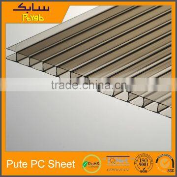 Flat Multi wall polycarbonate 4mm 6mm 8mm pc plastic roofing sheet