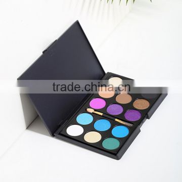 Alibaba China factory wholesale custom 15 color eye shadow box, fashion beautiful makeup box