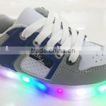 Grey/White Led Walking Light Up Shoes For Children/Adults