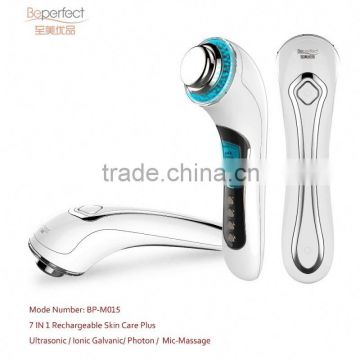 ODM rechargeable Ultrasonic galvanic spa for personal spa beauty instrucment