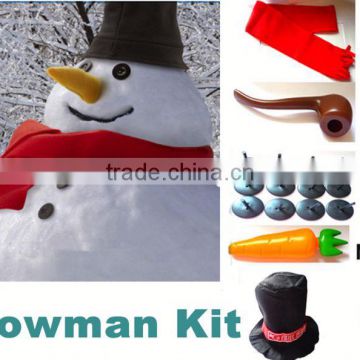 christmas product 2017 snowman set nose eyes snowman kit hat
