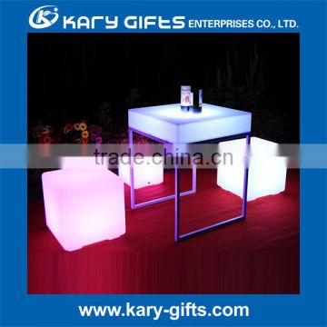 Custom logo/size ktv night club tea table, ktv bar table, led coffee table