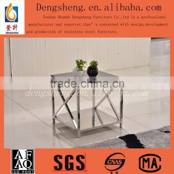 Modern Design Small Table/end Table/side Table BJ2025 With Tempered Glass, High Quality