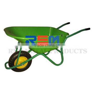 big plastic heavy duty green wheelbarrow WB5009S 85L