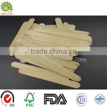 Cosmetic wooden disposable medical waxing spatula