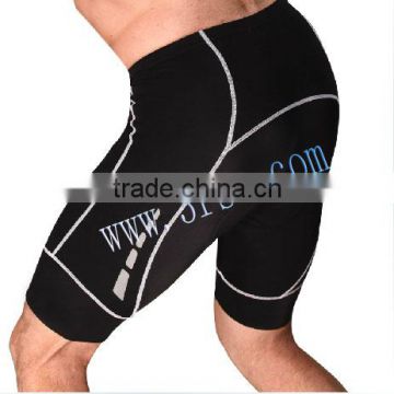 black silicone bike shorts for men