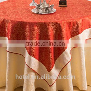 New woven table cloth with polyester fabric