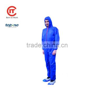 disposable sms coverall with hood and boots